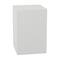 White Contemporary Garden Stool, 17" x 17" x 24"
